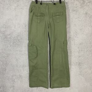 Brandy Melville Cargo Pants Womens Small Utility Pockets Straight Leg Y2K